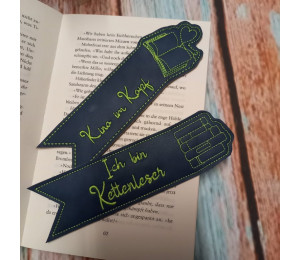 Stickserie ITH - Lesezeichen Bücher Liebe